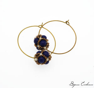 Bijoux-artisan-createur-atelier-art-france-histoire-bijoux-evidence-florence-buhler-Renaissance-Moyen-Age-Boucle-Oreille-perle-lapis-or