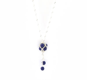 PV-LATB-Pententif-Perle-Tissage-Verre-Renaissance-Bijoux-Evidence-Chaine-Argent925-Lapis-Bleu